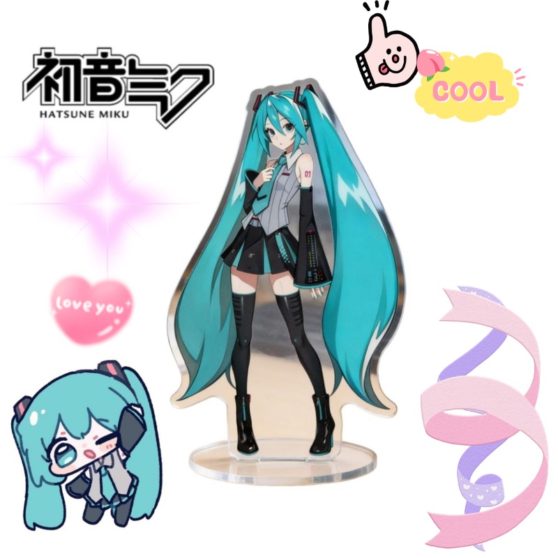 Anime Cosplay Rental - Hatsune Miku 10cm Acrylic Stand Cute