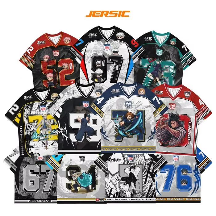 Cosplay Korean Anime - Jujutsu Kaisen Anime Series Number Jersey