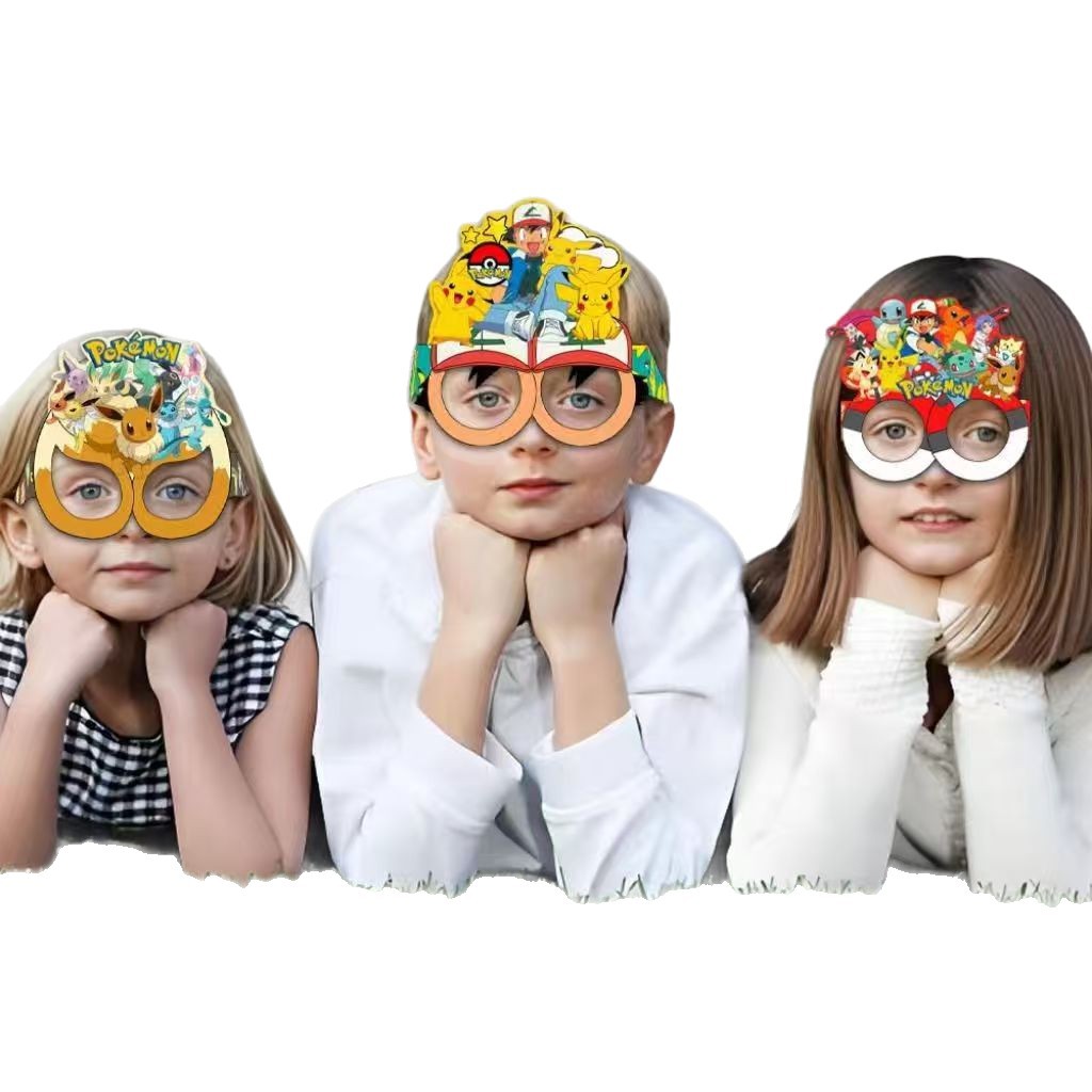 Pokémon-themed paper glasses.  - Anime Cosplay Props recensie en prijs