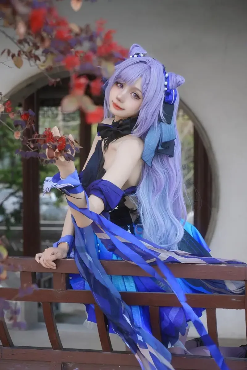 Genshin Impact Keqing Opulent  - Anime Cosplay Japanese recensie en prijs