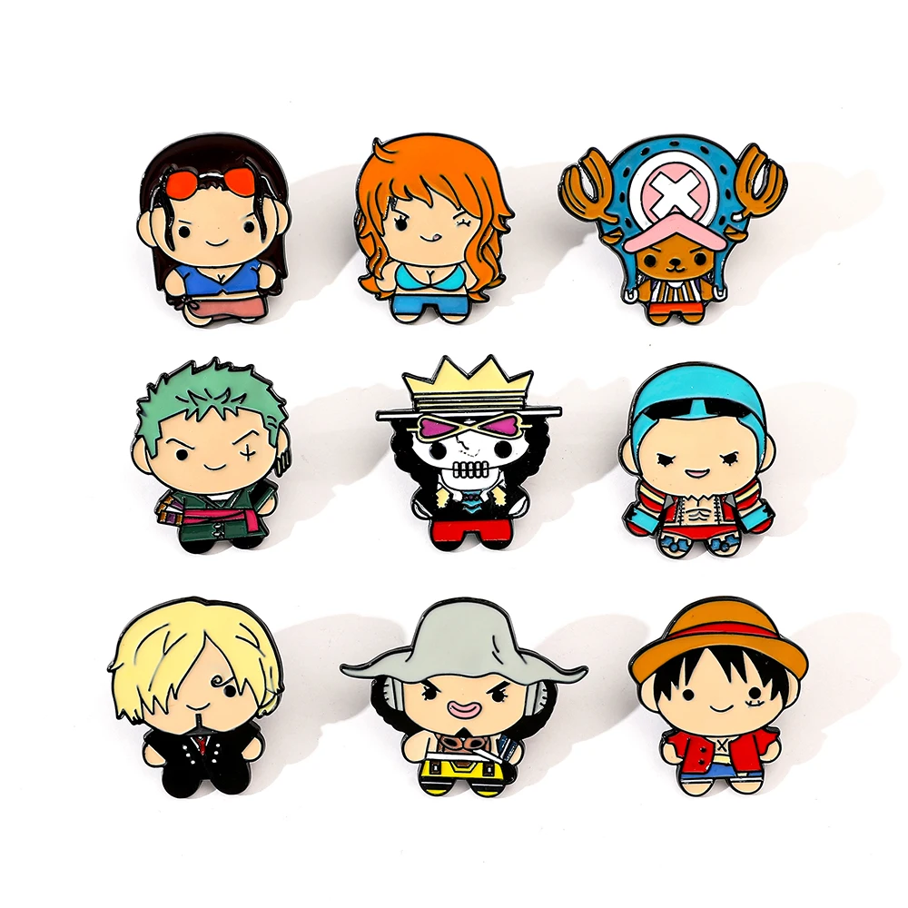9 Pcs Creative Cartoon Brooch  - Anime Cosplay One Piece recensie en prijs