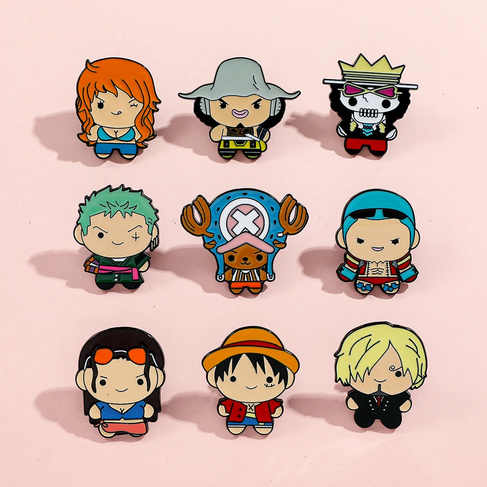 9 Pcs Creative Cartoon Brooch  - Anime Cosplay One Piece recensie en prijs