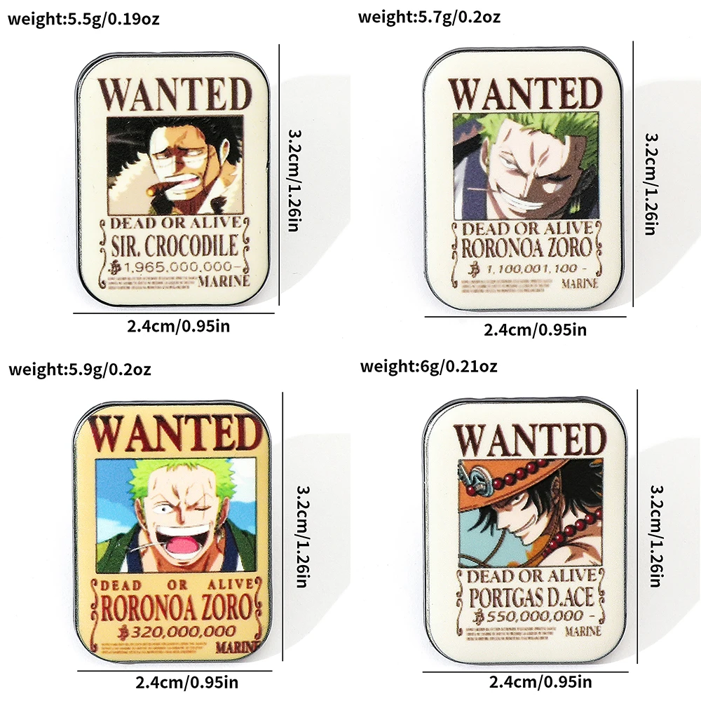 4 Pcs Fashion Cartoon Anime Br - Anime Cosplay One Piece recensie en prijs