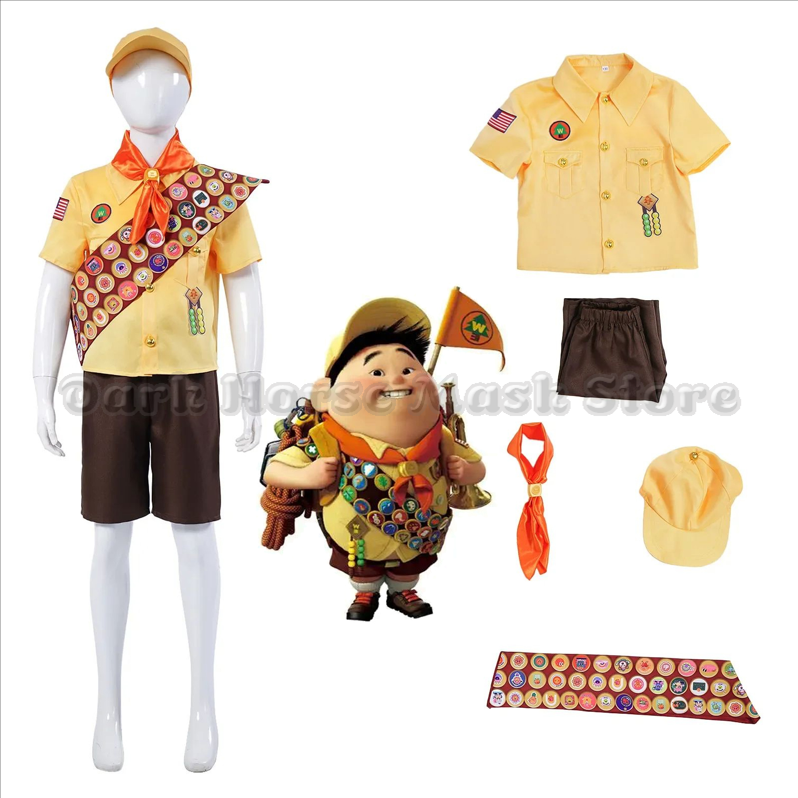 Up Cosplay Costume Little Boy  - Cosplay Anime Boy recensie en prijs