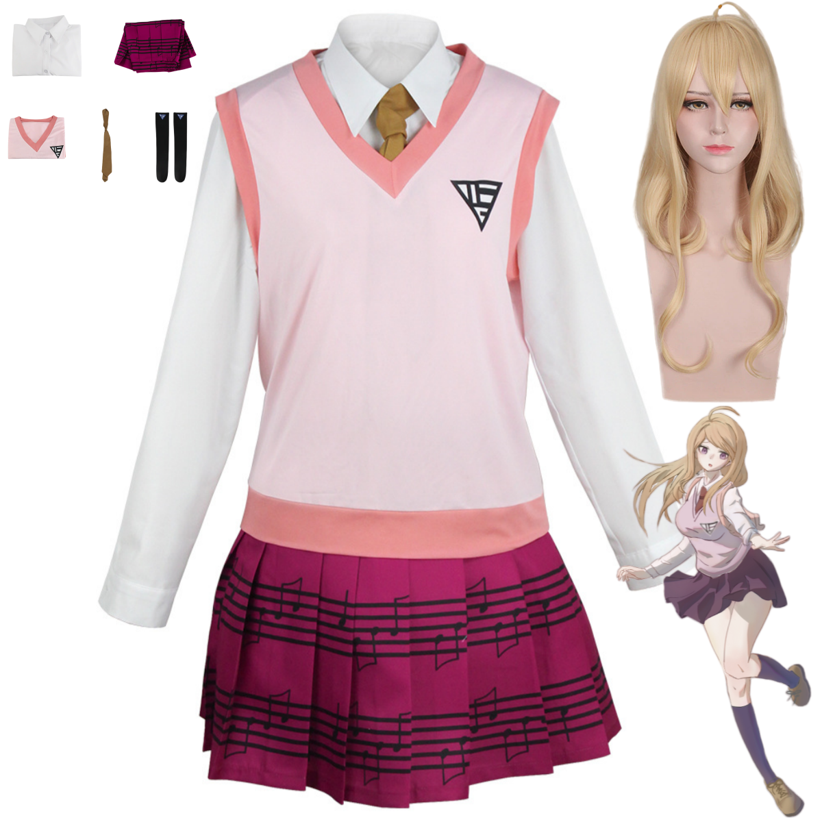 Anime Game Kaede Akamatsu Cosp - Cosplay Korean Anime recensie en prijs